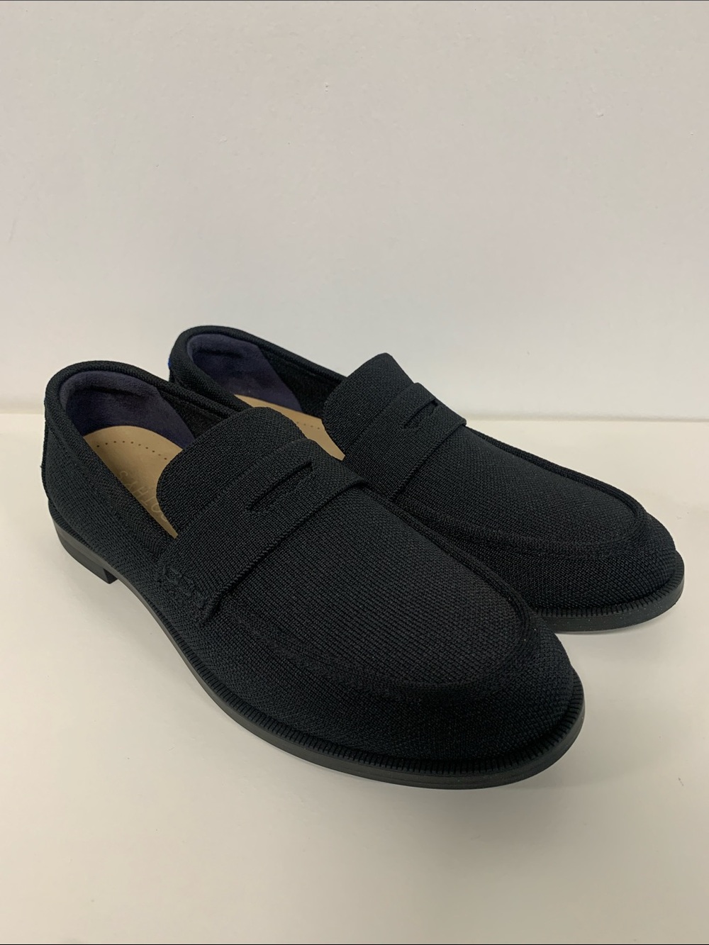 Rothy's Black Knit Penny Loafers